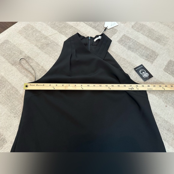 MILLY Preston Cady Assymetric Halter Top Black NWT (Size L) - Picture 10 of 10